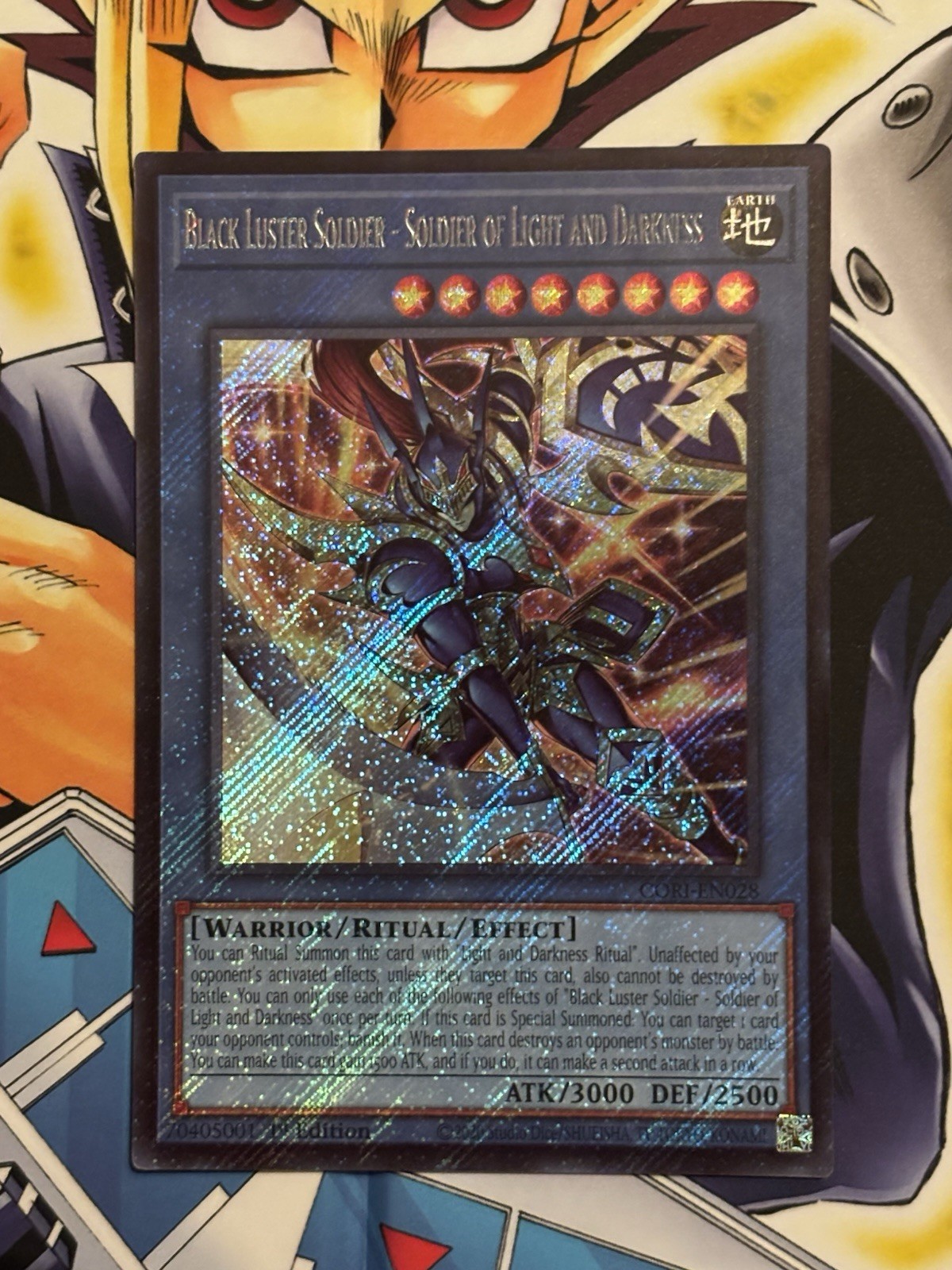 Soldatino Lustro Nero - Soldato della Luce e delle Tenebre (Raro Segreto) CORI-EN028 NM