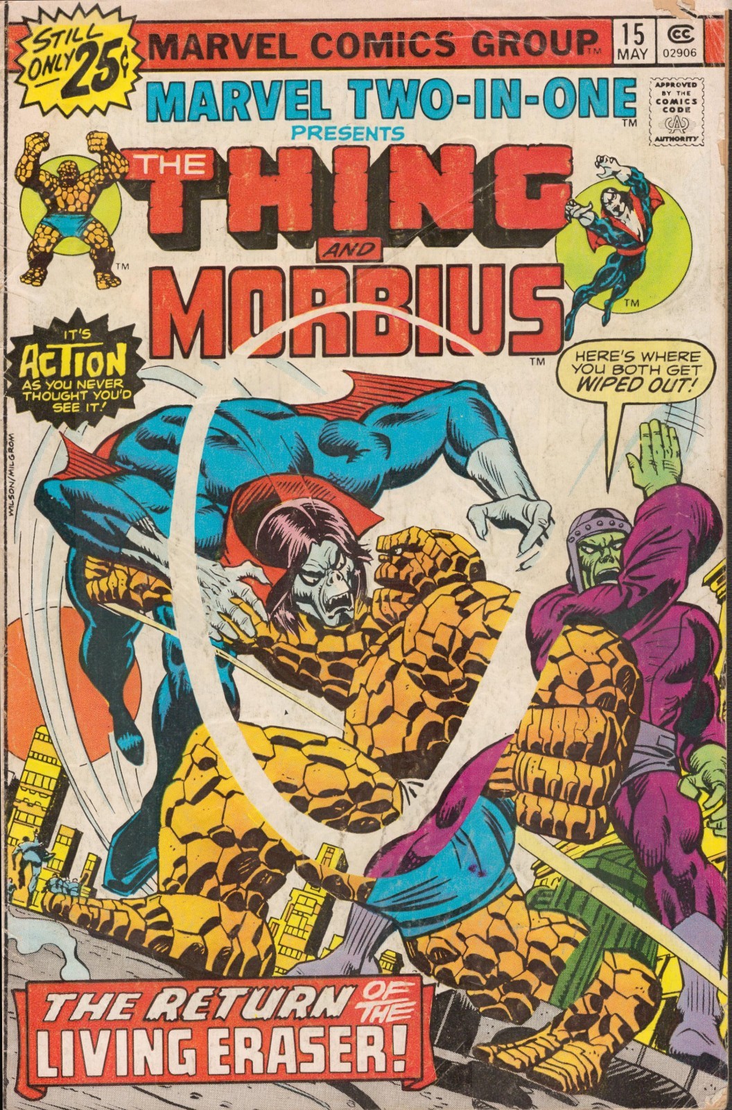 53875: MARVEL MARVEL TWO-IN-ONE #15 grado G