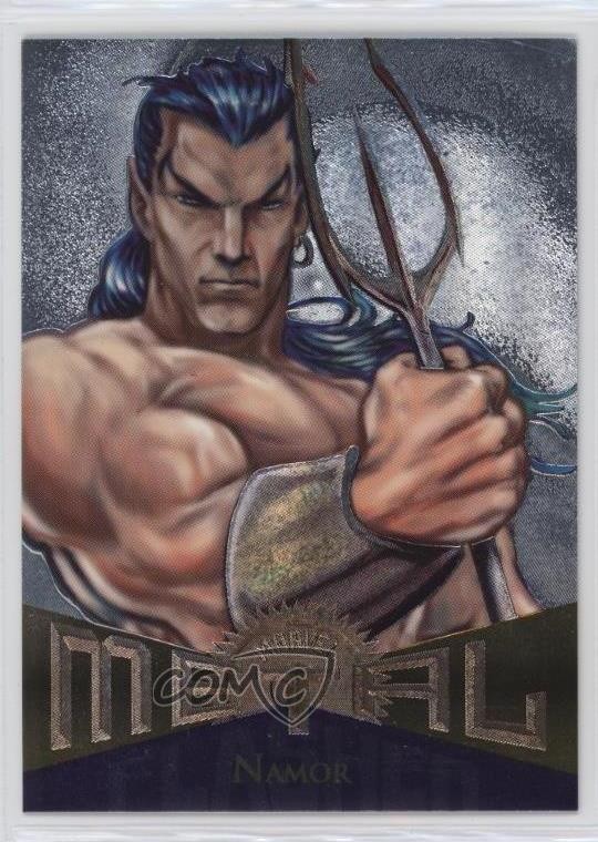 1995 Fleer Marvel Metal Silver Flasher Namor #37 14tz