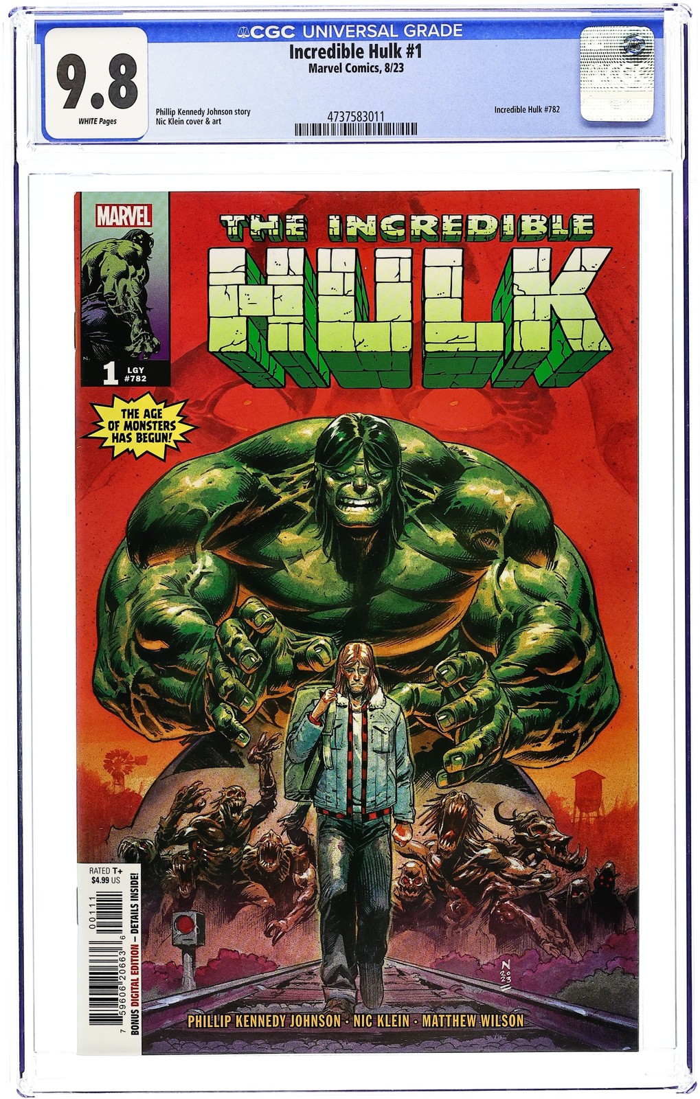 Incredible Hulk 1A CGC 9.8 2023 4737583011