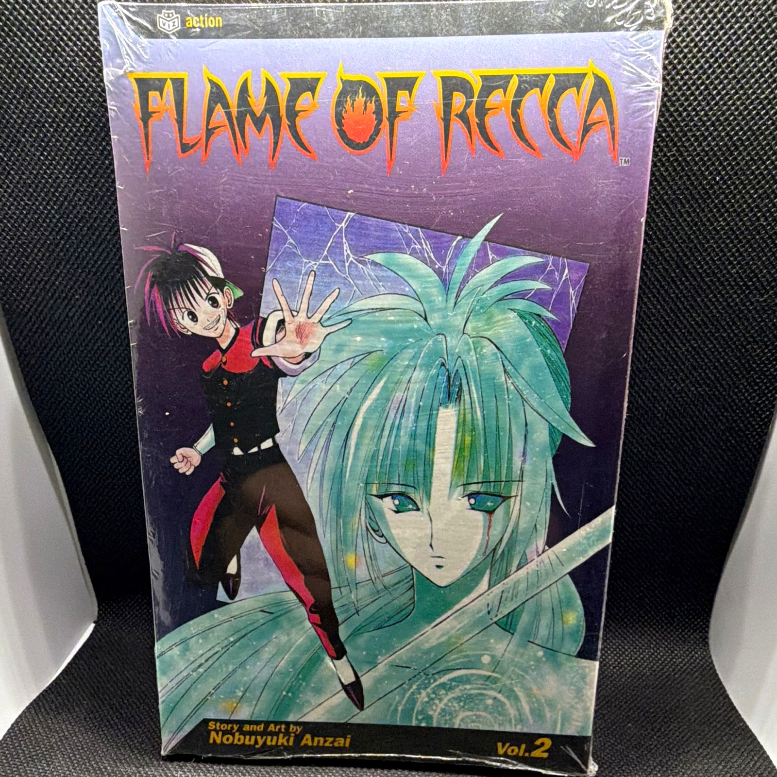 Flame of Recca Vol 2 manga a colori con copertina morbida (inglese) di Nobuyuki Anzai