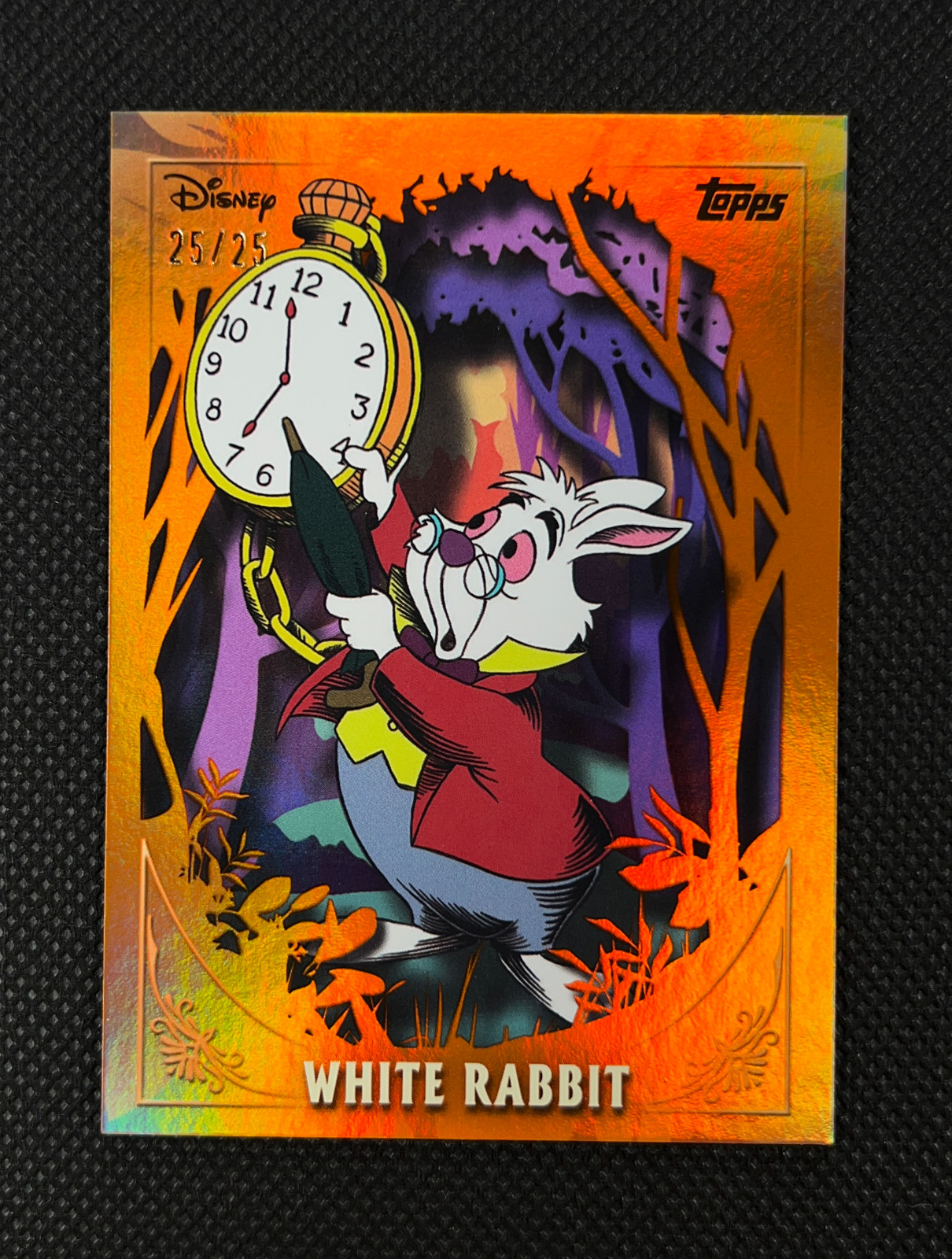 2025 Topps Disney Wonder Alice in Wonderland White Rabbit #FF-7 Bookend 25/25
