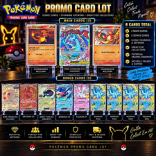 Pokemon TCG Holo Promo Full Art 8-Card Lot Charmander Mega Charizard EX +