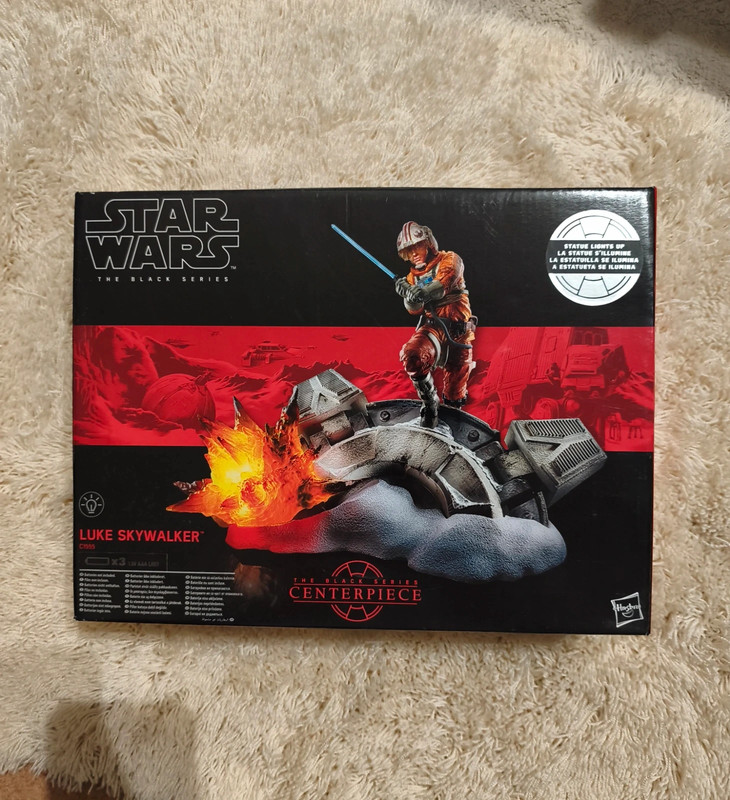 Estatueta Star Wars com iluminação