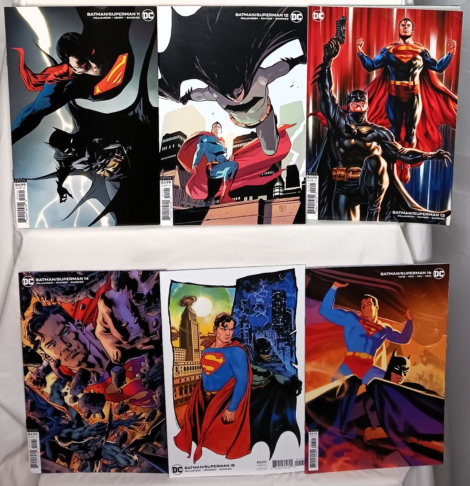 BATMAN SUPERMAN #11 - 22 | Annuale #1 | Variante Copertina B Set | DC Comics