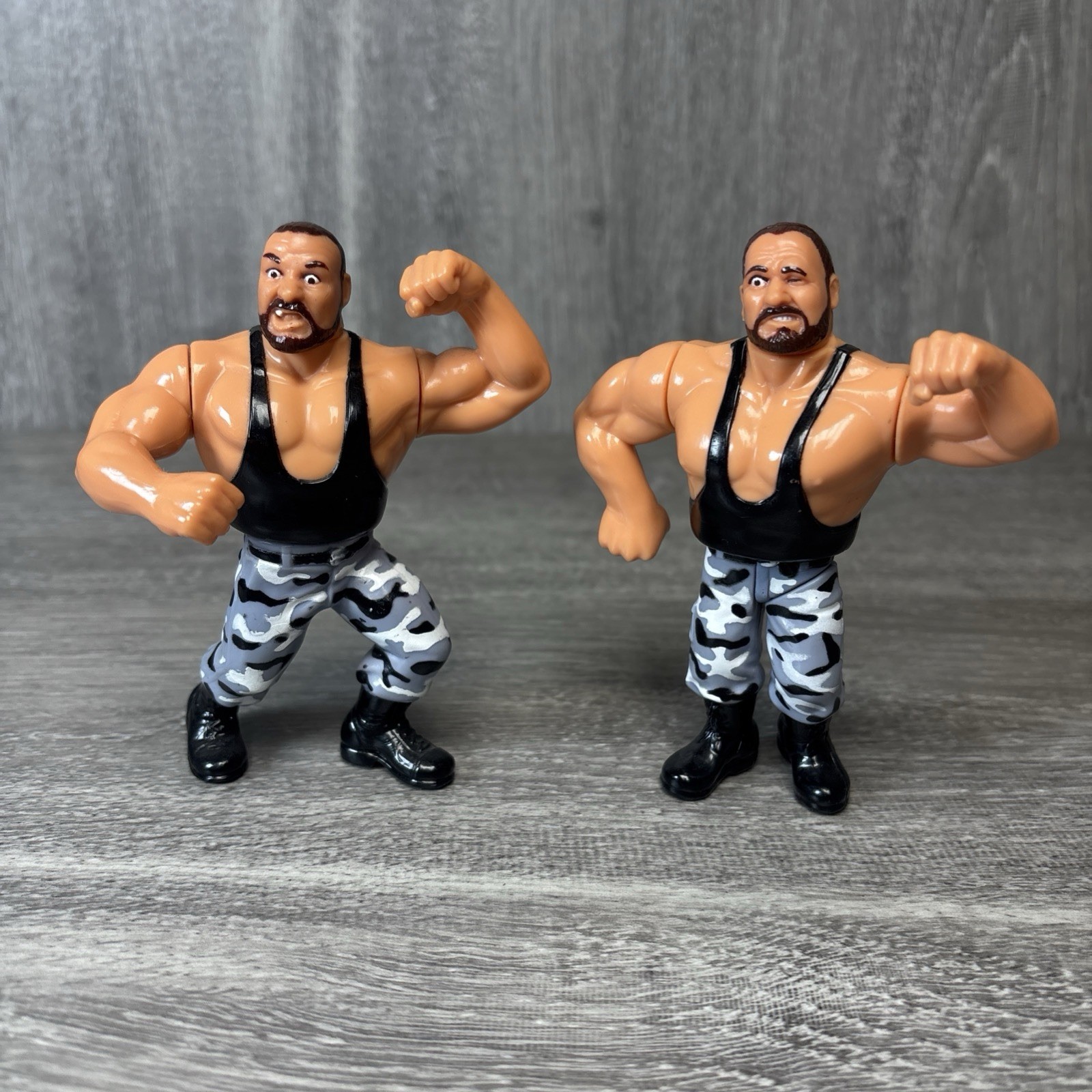 WWF Hasbro The Bushwhackers Wrestling Figures Tag Team 1991 ottime condizioni