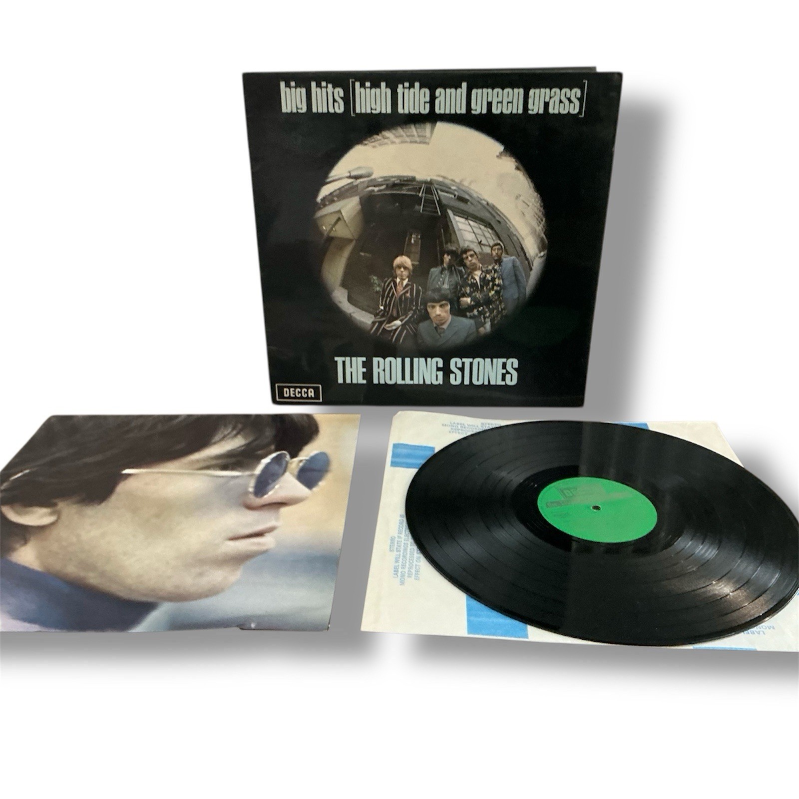 Rolling Stones Big Hits High Tide Vinyl +Poster Decca TXS 101 Stereo VG +Poster