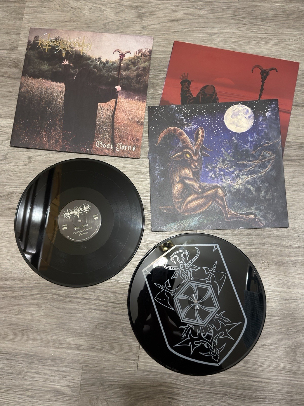 Nokturnal Mortum Goat Horns Vinyl LP NSBM hate forest satanic warmaster vothana