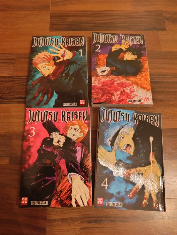Jujutsu Kaisen Manga Bände 1 bis 4 Set Gege Akutami
