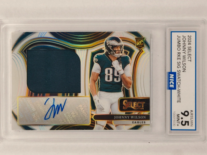 Johnny Wilson 2024 Select Jumo Rookie Autograph Jersey Patch /75 Graded NICE 9.5 - Aanbieding