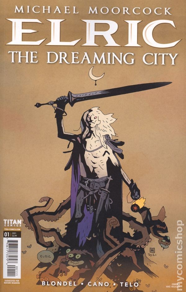 Elric Dreaming City 1A Mignola FN 6.0 2021 Immagine Stock