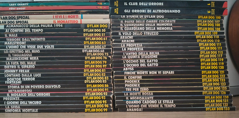 Lotto Fumetti Vari prima edizione Dylan Dog, misti da 50 a 133, magico vento 1 e 2.