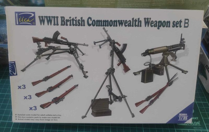 WWII British Commonwealth Weapon Set 2, Riich Models 1/35