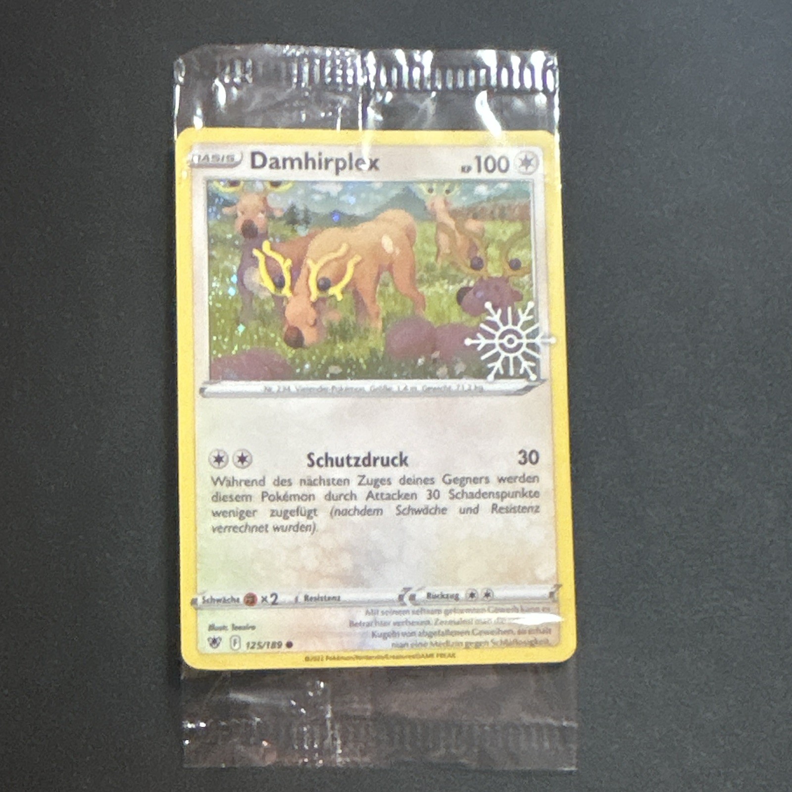 Pokémon TCG - Damhirplex 125/189 - Snowflake - Holo - Deutsch - Sealed