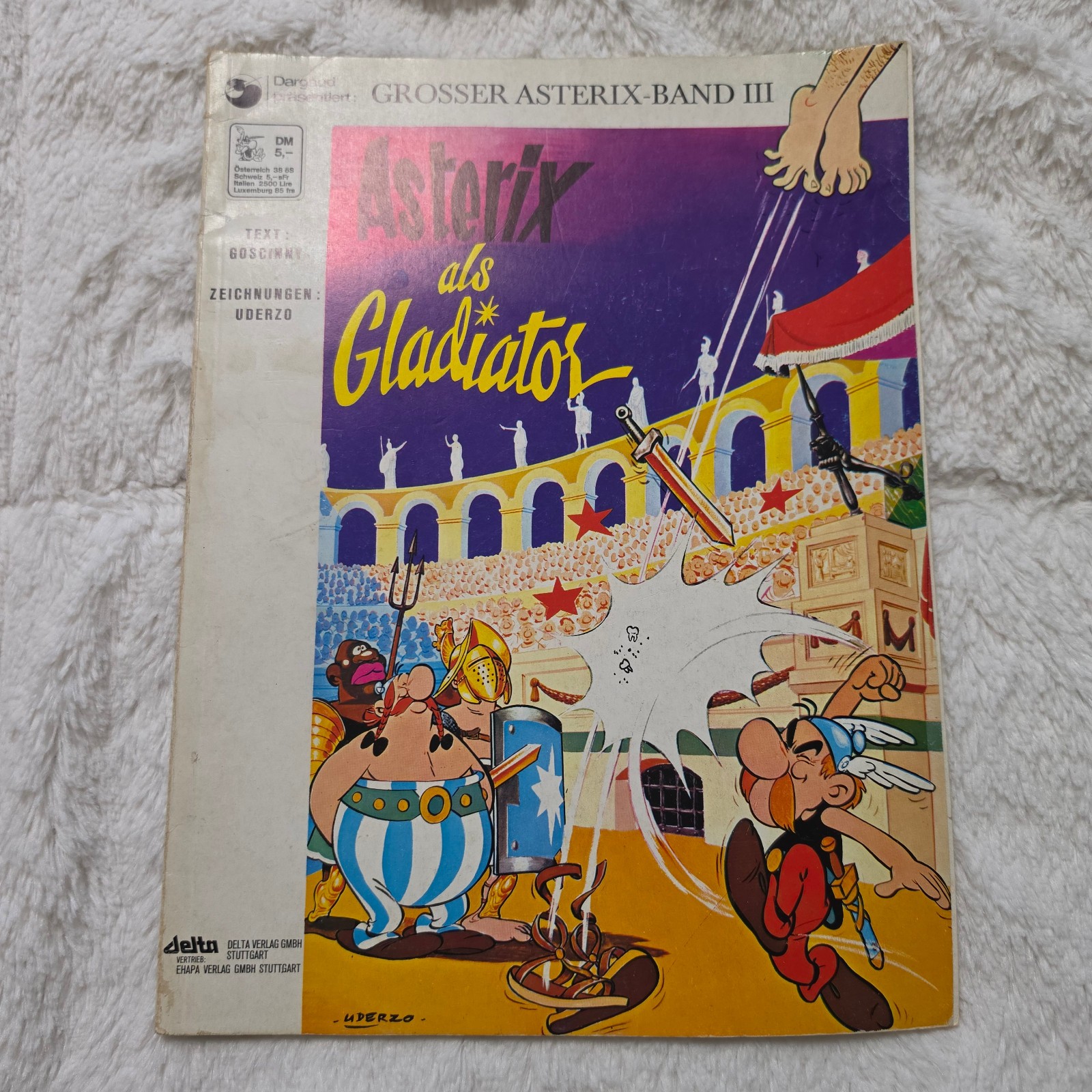 Asterix come gladiatore grande volume di Asterix III 1° Edizione 1969 (5 DM)