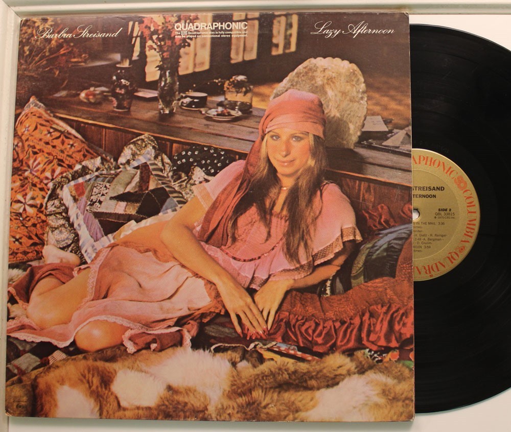 Barbra Streisand Lazy Afternoon LP Promo Stampa Quadrafonico Vinile VG+