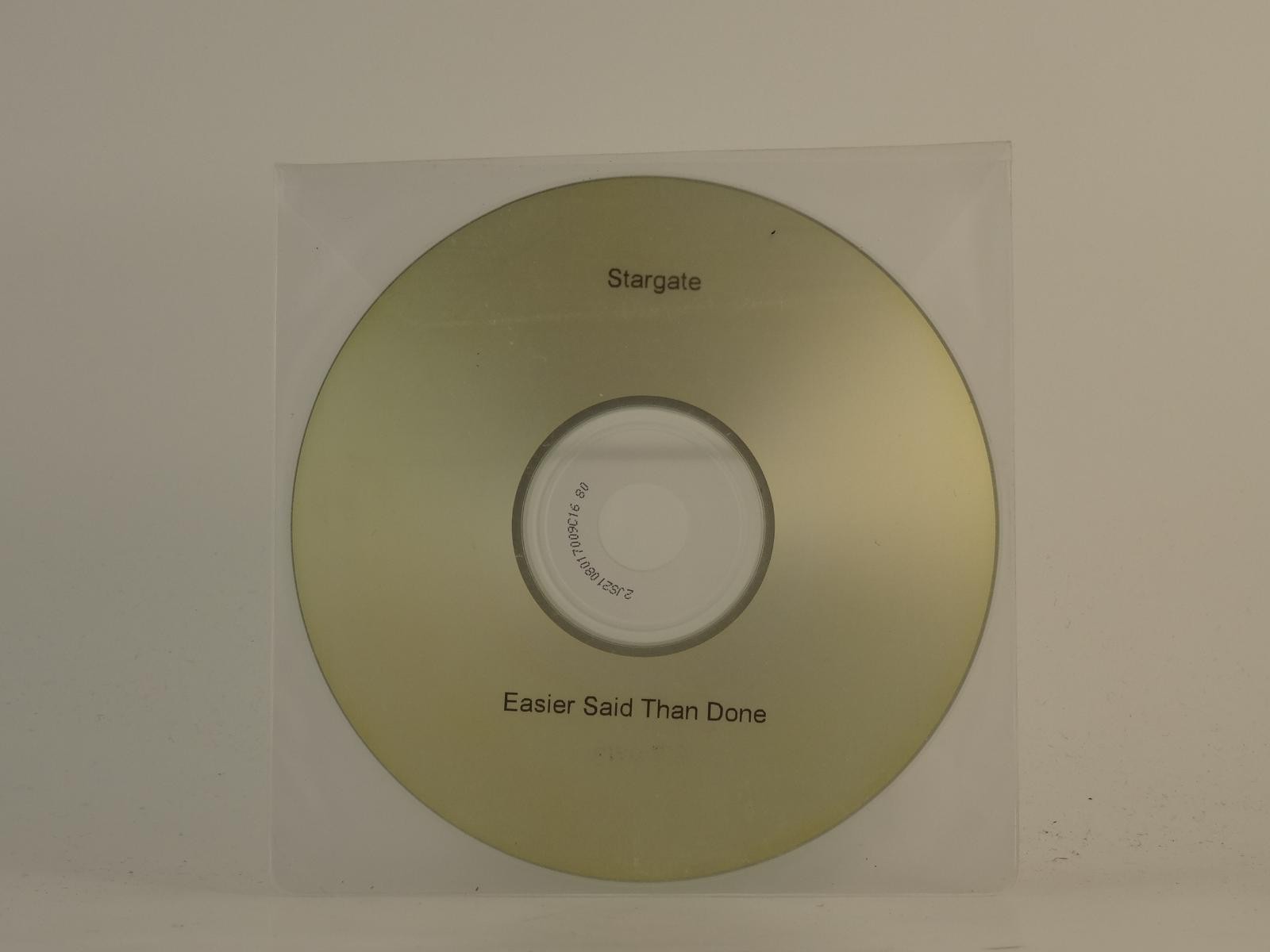 STARGATE EASIER SAID THAN DONE (H1) 1 Track Promo CD Single including Plastic Sl