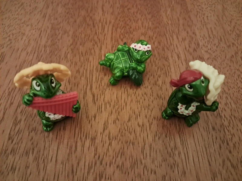 Set 3 tartarughine da collezione