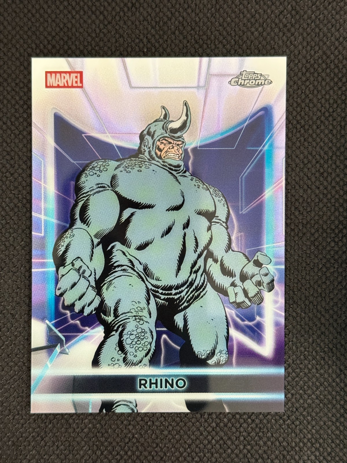 2026 Topps Marvel Neon Rhino Chrome Refractor #102
