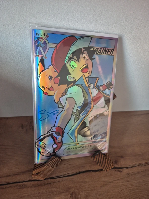 Fame Satoshi Tajiri Ash Foil Sarah Natochenny Signed 151 Pokemon