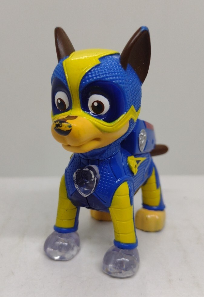 Modellino Paw Patrol Mighty Pups Light Up CHASE - batteria scarica HTF - SPEDIZIONE VELOCE