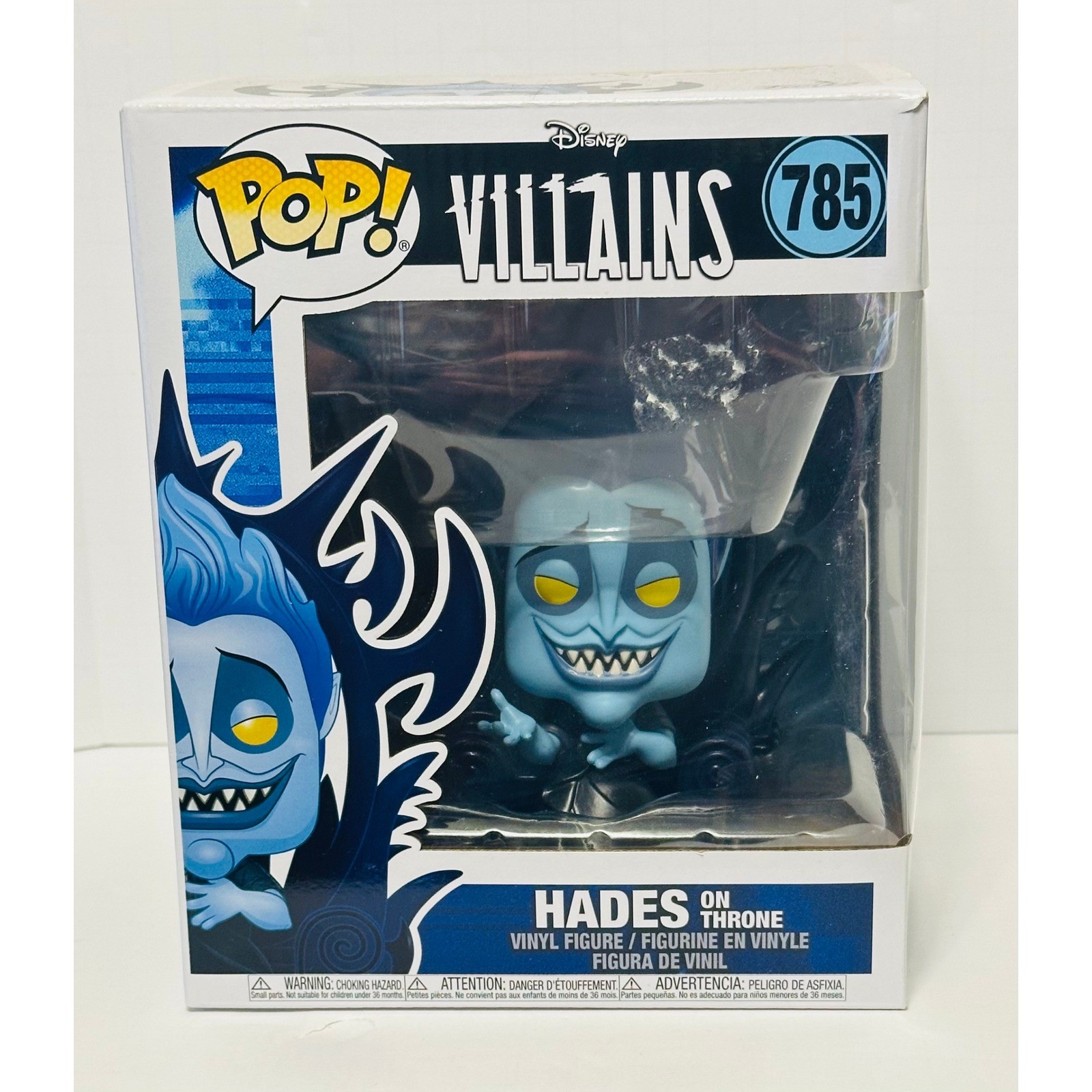 Funko Pop Disney Villains Ade sul Trono 785 Figura in vinile Ercole in scatola 6 pollici