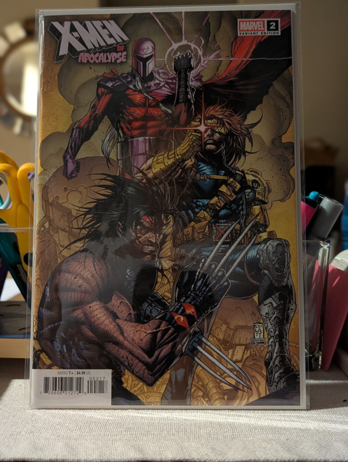 ⭐ X-Men of Apocalypse #2 - Stephen Platt 1:100 variante incentive fumetto Marvel quasi nuovo