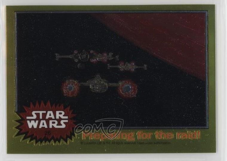 1999 Topps Star Wars Chrome Archives Preparing for the raid! #26 0o8j