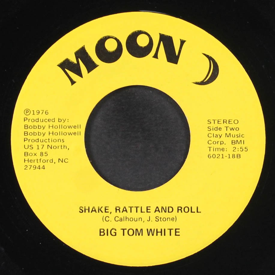 BIG TOM WHITE: shake, rattle & roll / the catfish kid MOON 7" Single 45 RPM