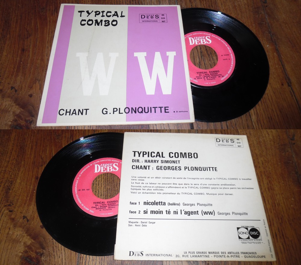 Typical Combo – WW French PS 7' Beguine Georges Plonquitte Disque Debs
