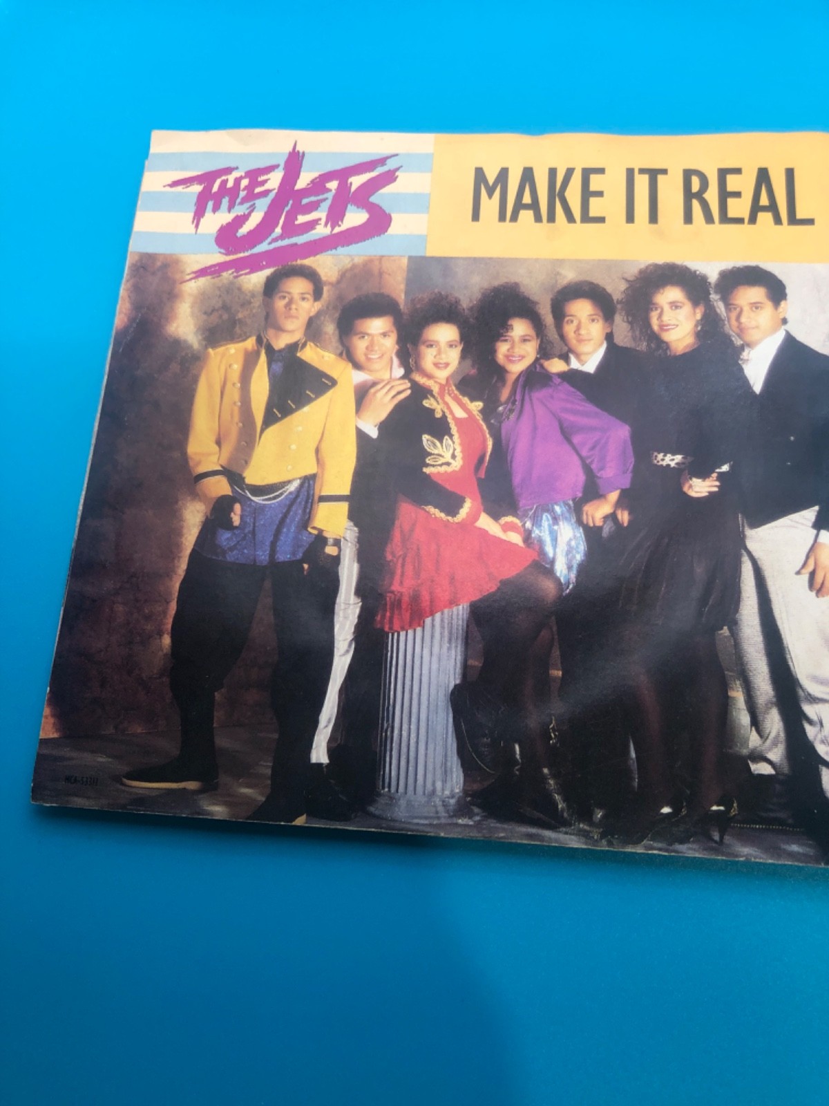 The Jets - Make it Real /w Bilingual Version 7” Single 45rpm UNPLAYED