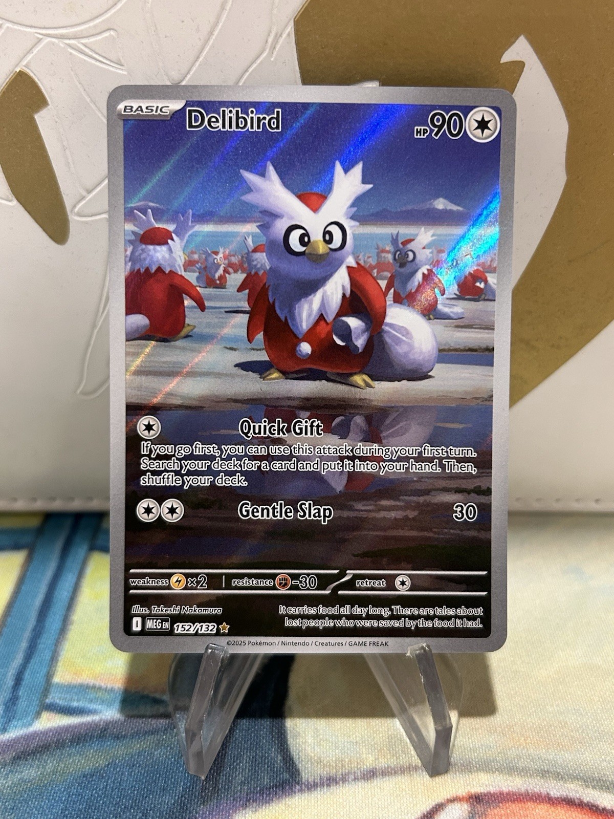 Delibird 152/132 Me01: Mega Evolution Illustration Rare NM