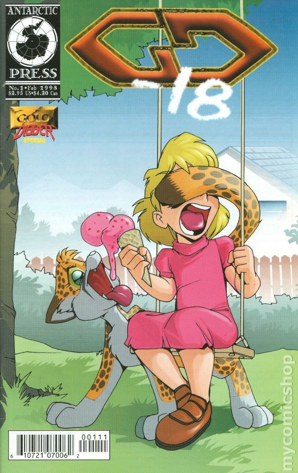 GD Minus 18 Gold Digger Special #1 FN+ 6.5 1998 Immagine Stock