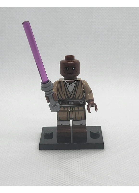 Figurine type Lego - Star Wars - Mace windu (Lego‑style Figure)
