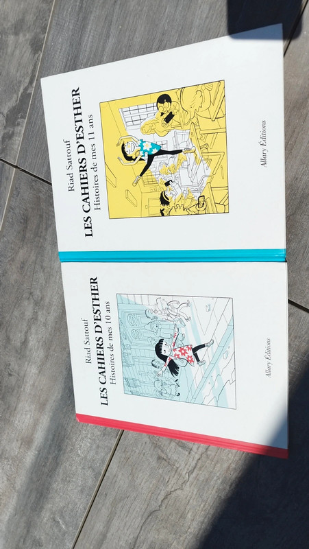 Lot de 2 carnet d'Esther de R.Sattouf