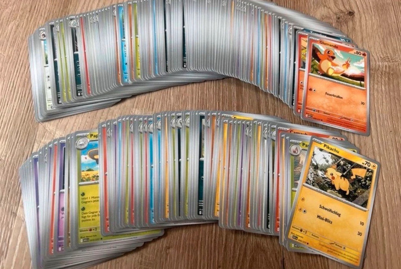 180 Pokemon Karten deutsche Sammlung große günstige viele neue Pikachu glumanda