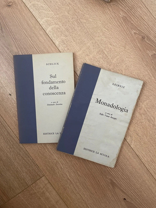 Leibniz Monadologia Schlick Sul fondamento della conoscenza