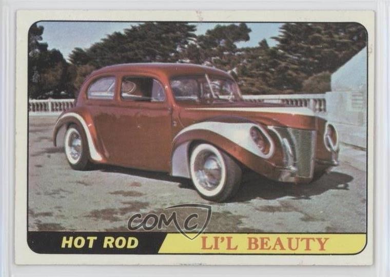 1966 Topps Hot Rods & Custom Cars Li'l Beauty #10 hg6