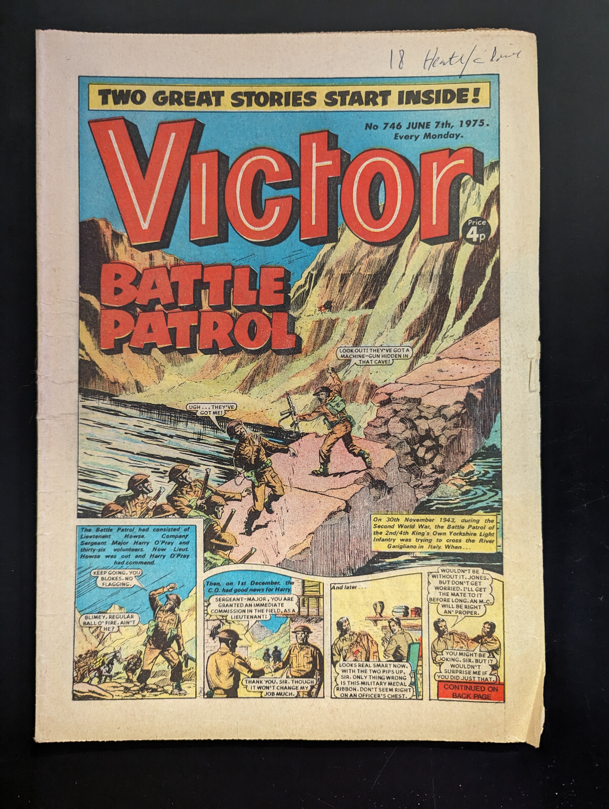 The Victor Comic, No 746, June 7th 1975.