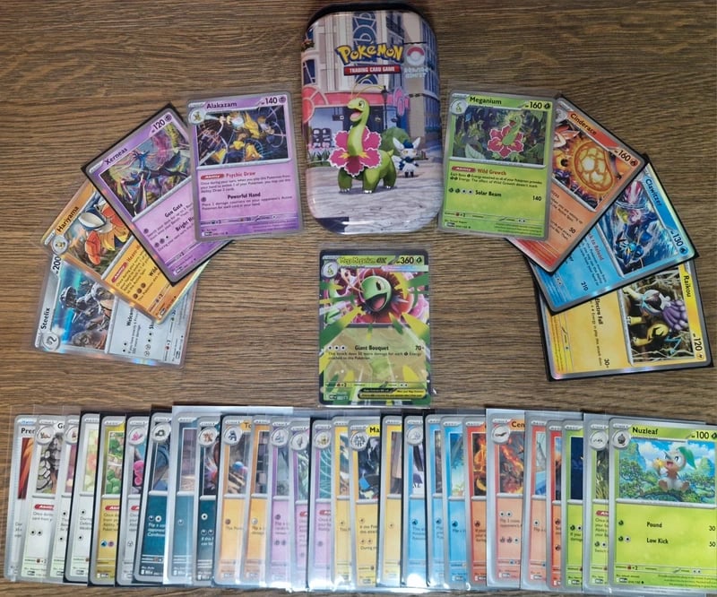 Pokémon Mega Evolution | 36 kaarten + Meganium Mini Tin | Holo + EX