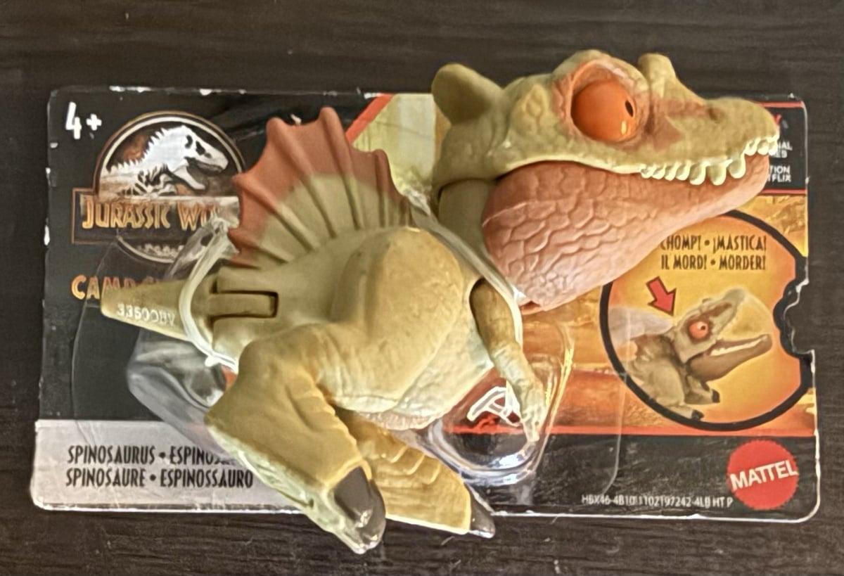 Mini action figure Jurassic World Spinosaurus di Mattel