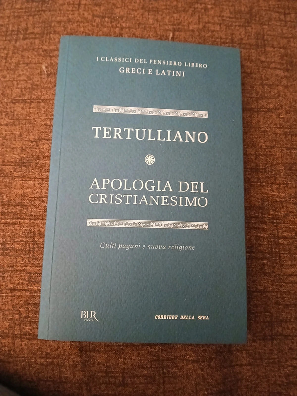 Tertulliano: Apologia del cristianesimo