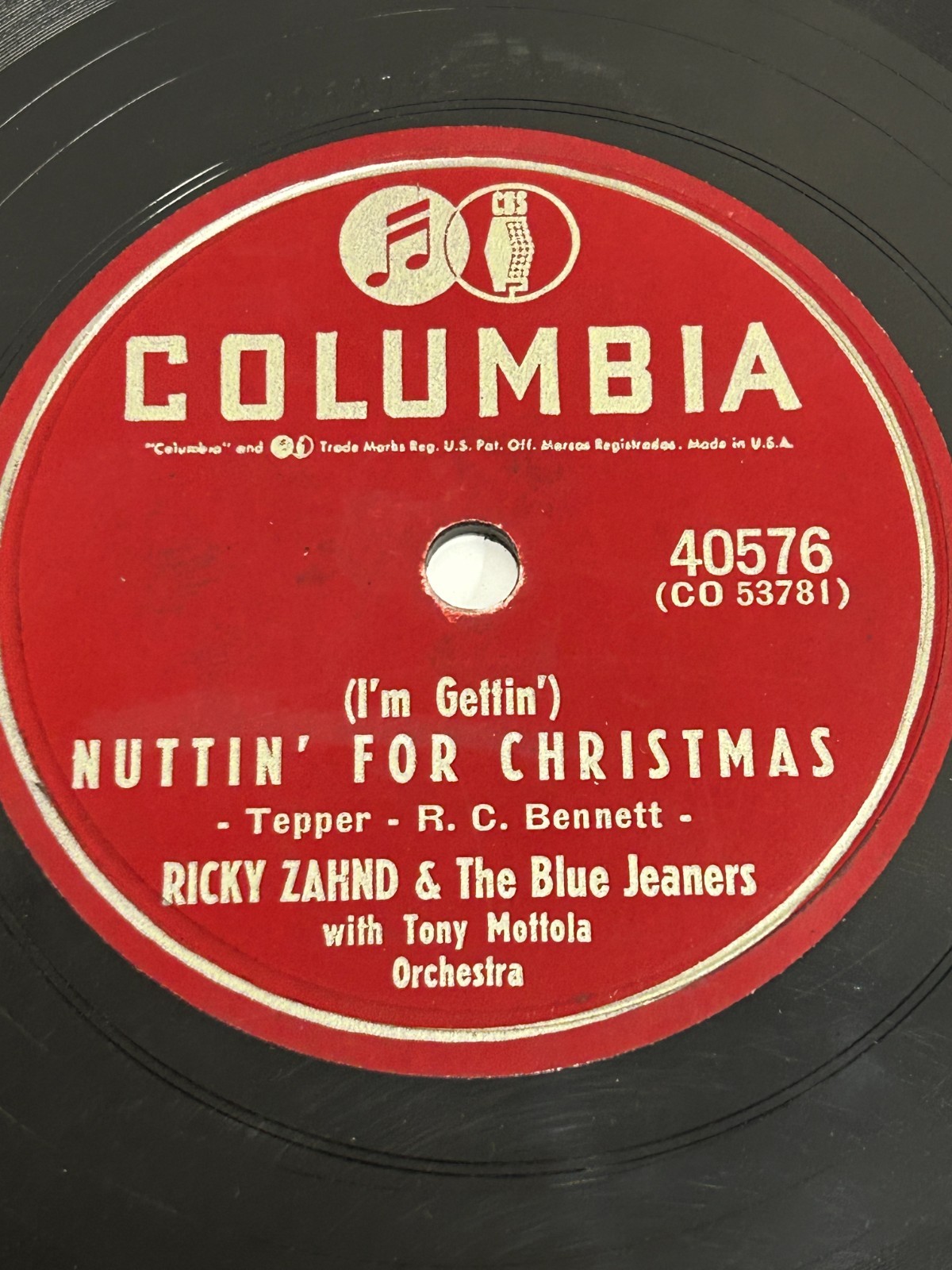 RICKY ZAHND 1955 SOMETHING BARKED ON CHRISTMAS MORNING / NUTTIN FOR CHRISTMAS 78