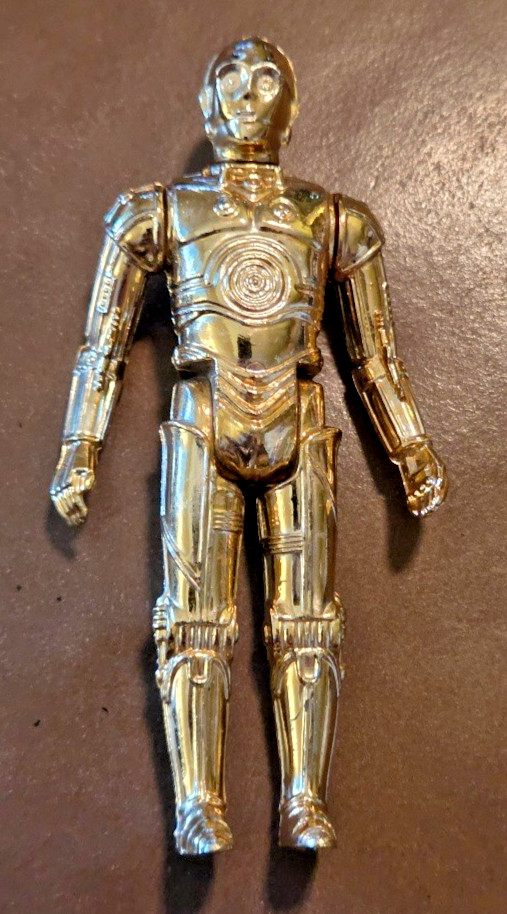 Figurina vintage Kenner C-3PO completa Star Wars 1977 100% originale HK
