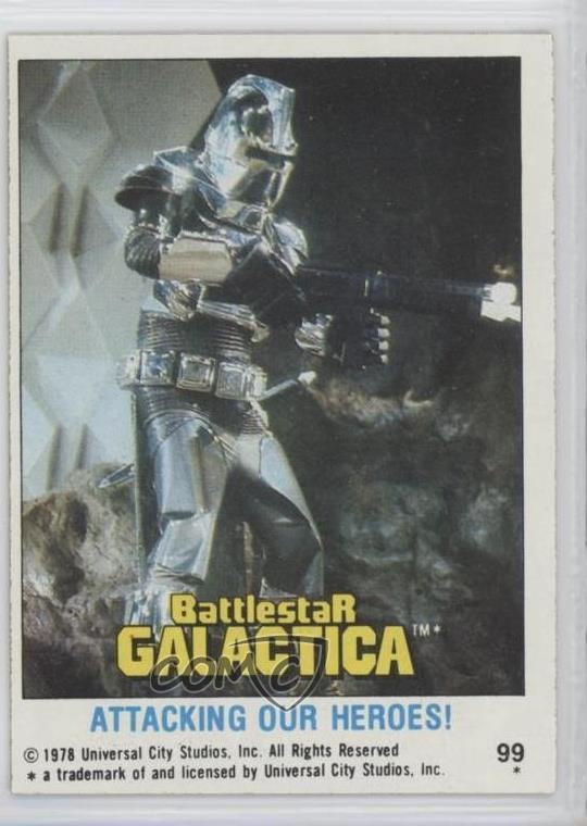 Topps Battlestar Galactica 1978 che attacca i nostri eroi! #99 0e3