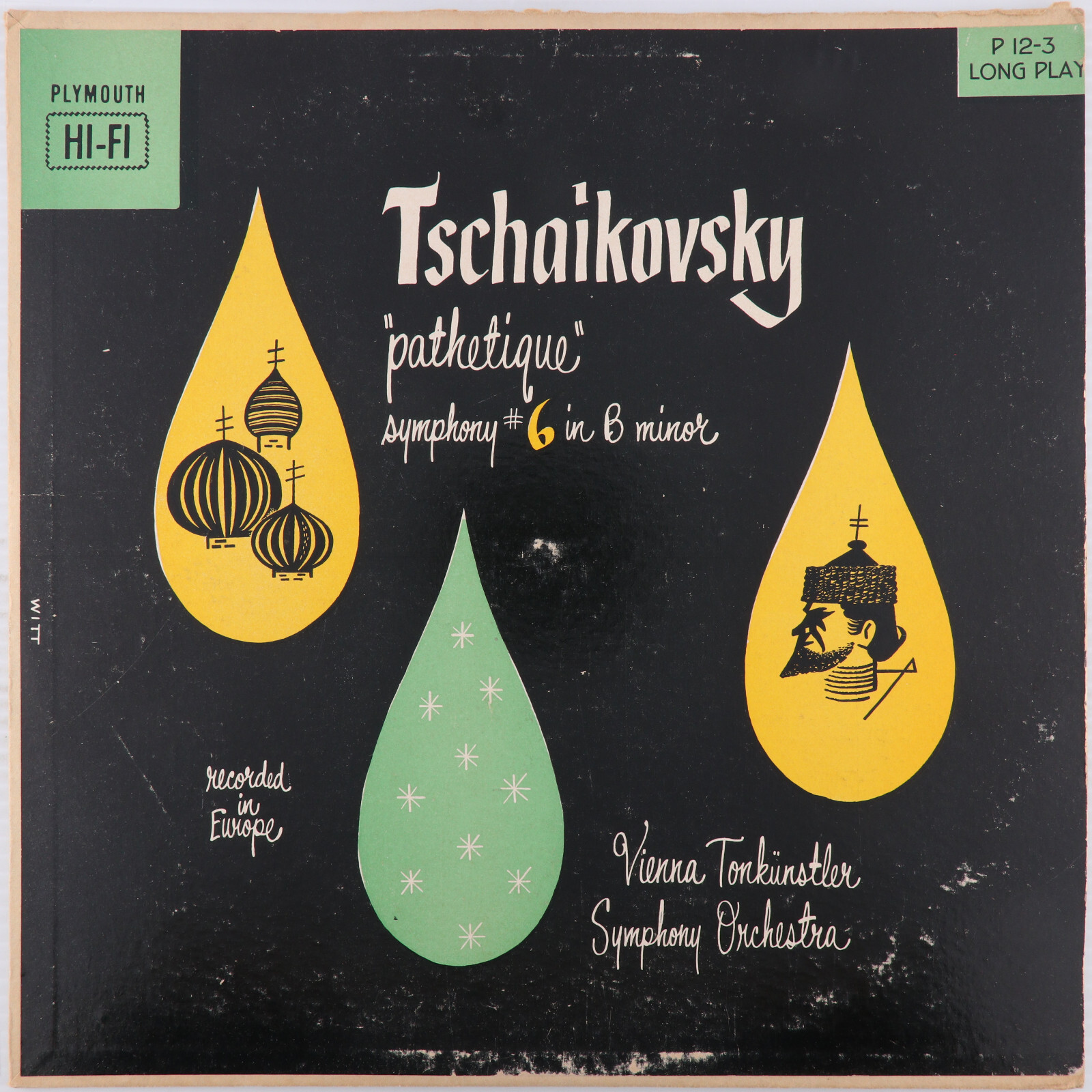Tchaikovsky - Pathetique Symphony #6 In B Minor - Mono 12" LP Vinyl Record P12-3