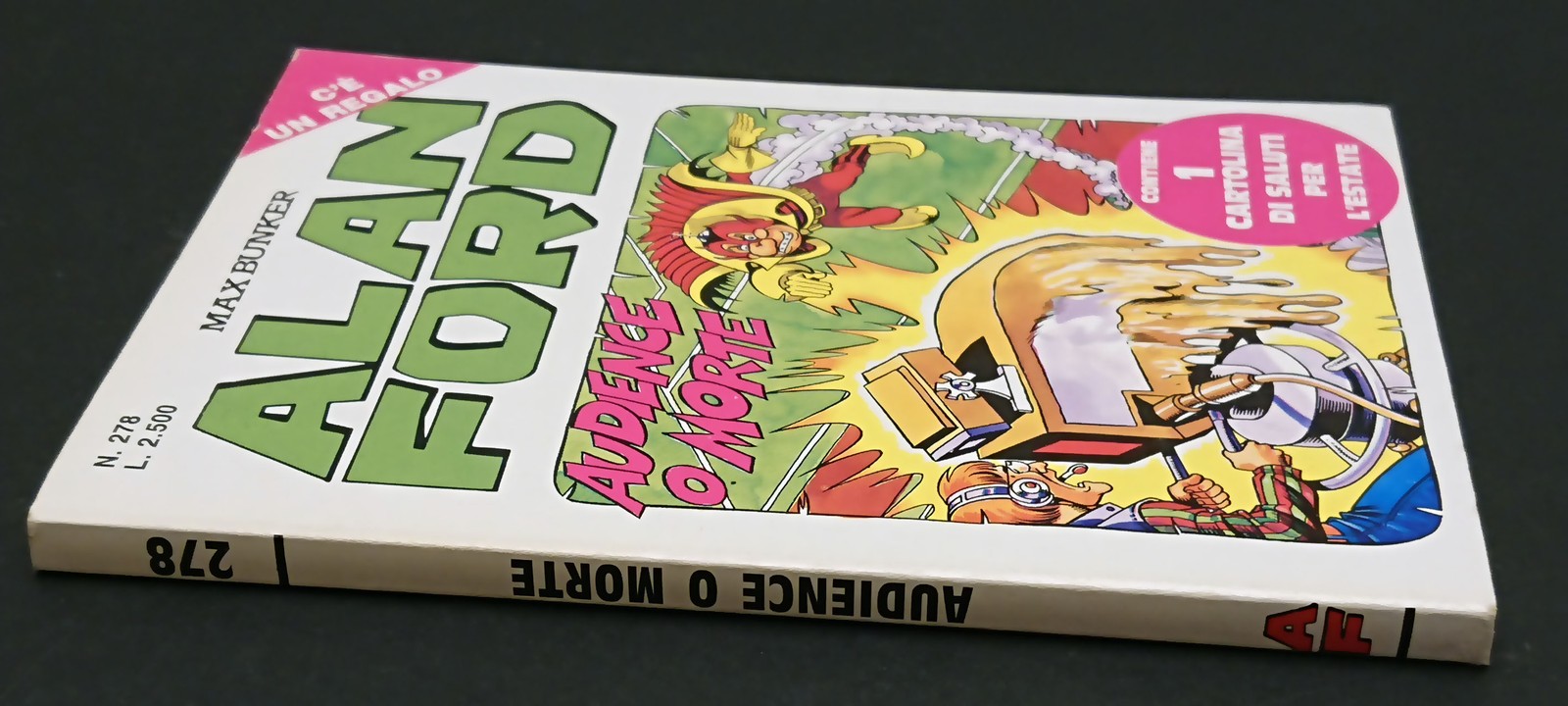 Alan Ford n.278 Audience o morte - MBP - 1a ed. - originale con cartolina - L26