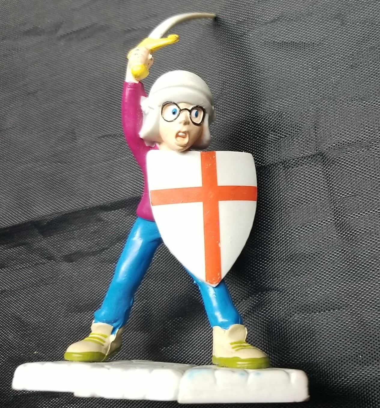 Pagemaster Richard Figurine💥Cake Topper Knight W Sword & Shield Applause 1994