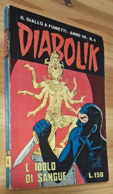 DIABOLIK: ALBO A. VII N° 4 CARTOLINA ORIGINALE OTTIMO  guarda le altre mie aste