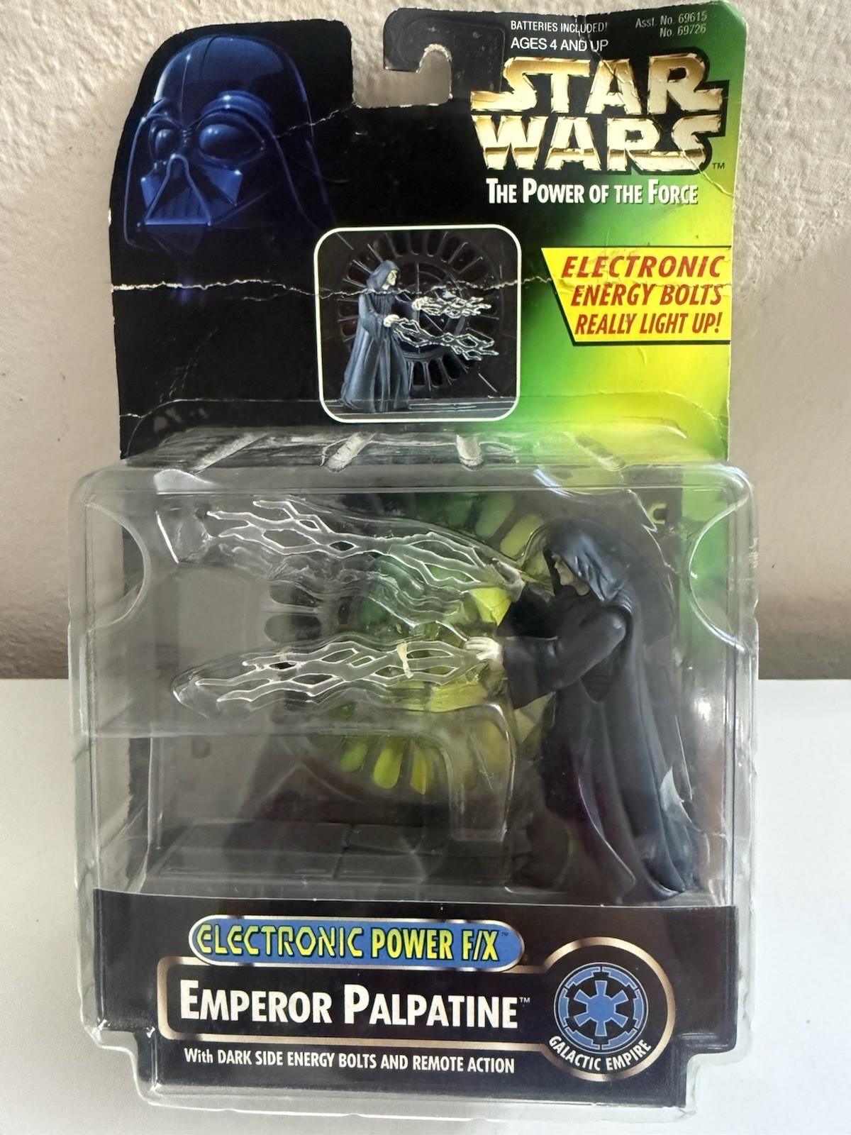 1997 Kenner Star Wars Power Of The Force Emperor Palpatine Electronic POTF